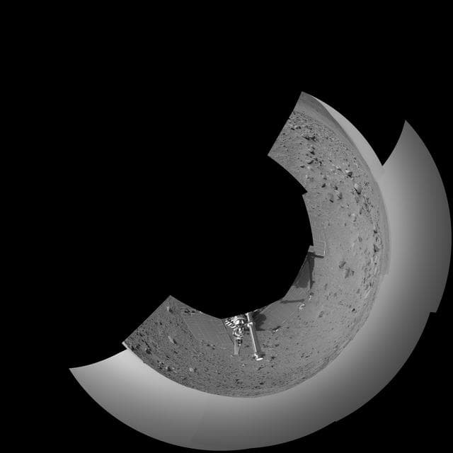 NASA image: Spirit View on Sol 390 polar