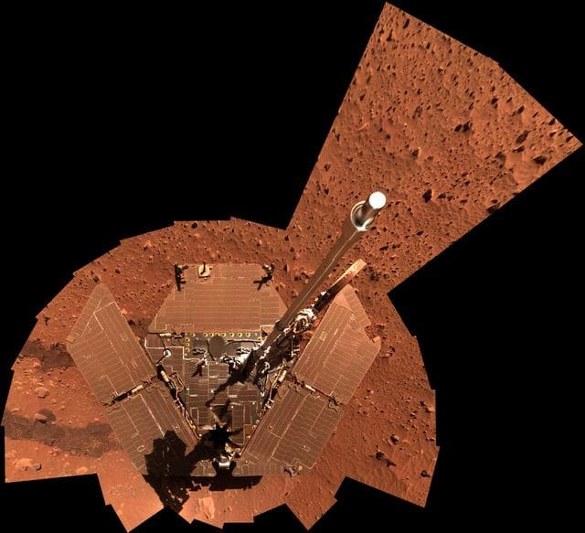 NASA image: Spirit Self-Portrait, Sols 329-330