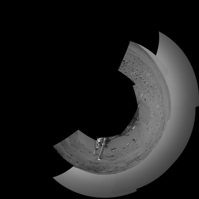 NASA image: Spirit View on Sol 399 Polar