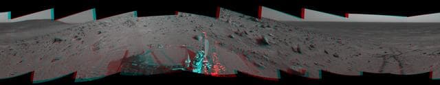 NASA image: Spirit 360-Degree View, Sol 388 3-D