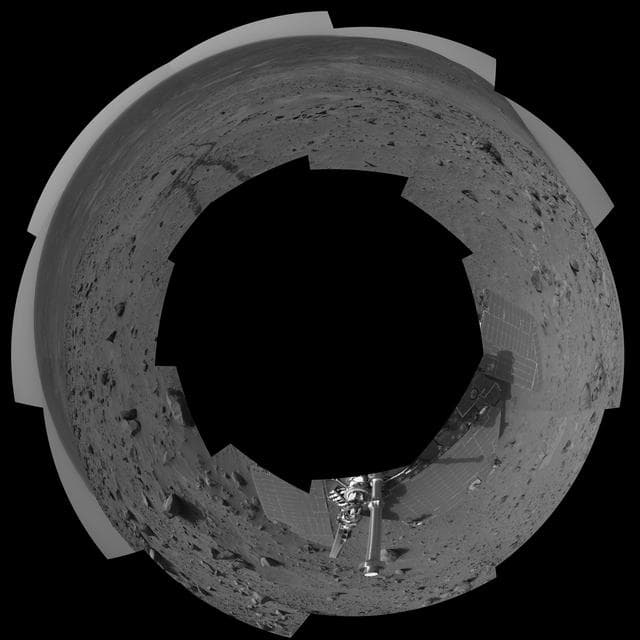 NASA image: Spirit 360-Degree View, Sol 388 polar