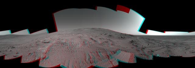 NASA image: Spirit 360-Degree View on Sol 409 3-D