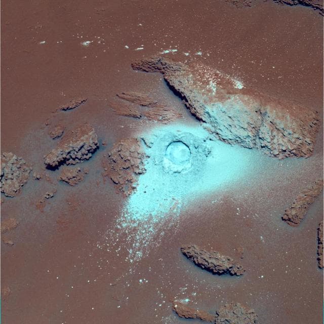 NASA image: Sulfur-Rich Rocks and Dirt False Color