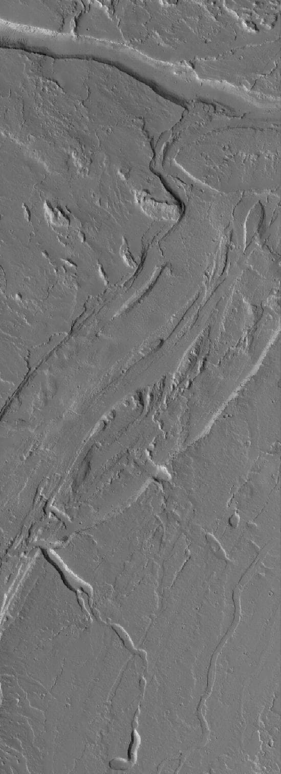 NASA image: Tharsis Channels