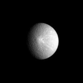 NASA image: Rhea Bright Splat