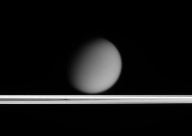 NASA image: Titan Beyond the Rings