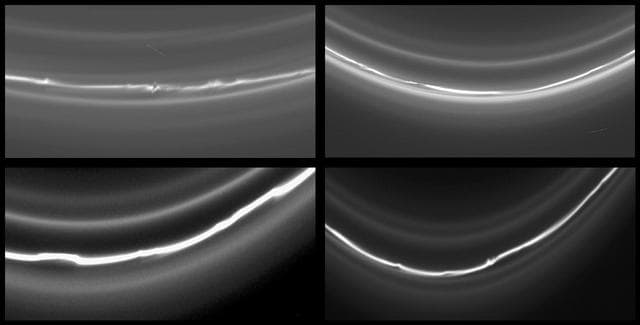 NASA image: Four Views of the F Ring