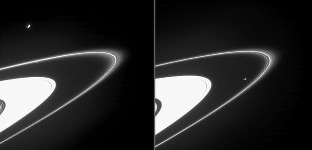 NASA image: Two F Ring Views