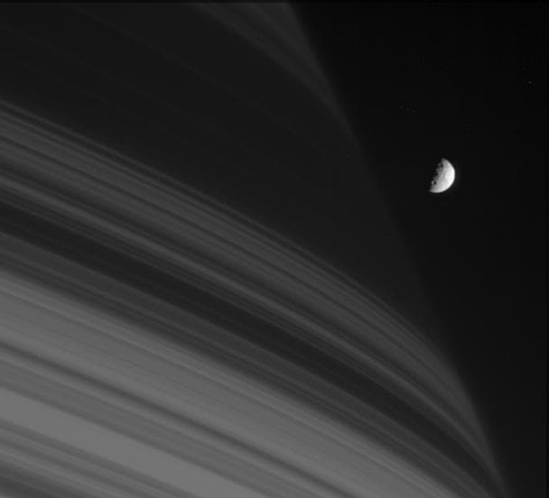 NASA image: First Quarter Mimas