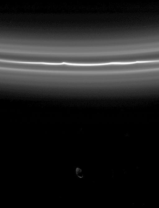 NASA image: Brilliant F Ring