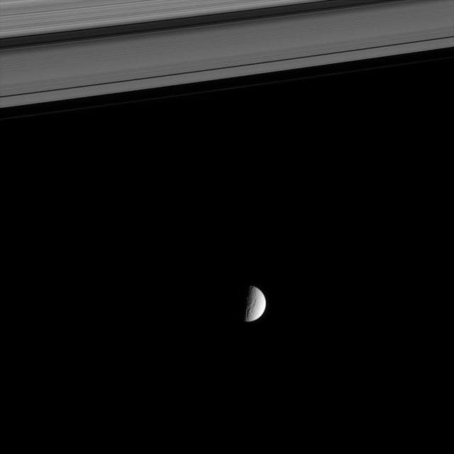 NASA image: Gazing at Icy Canyons