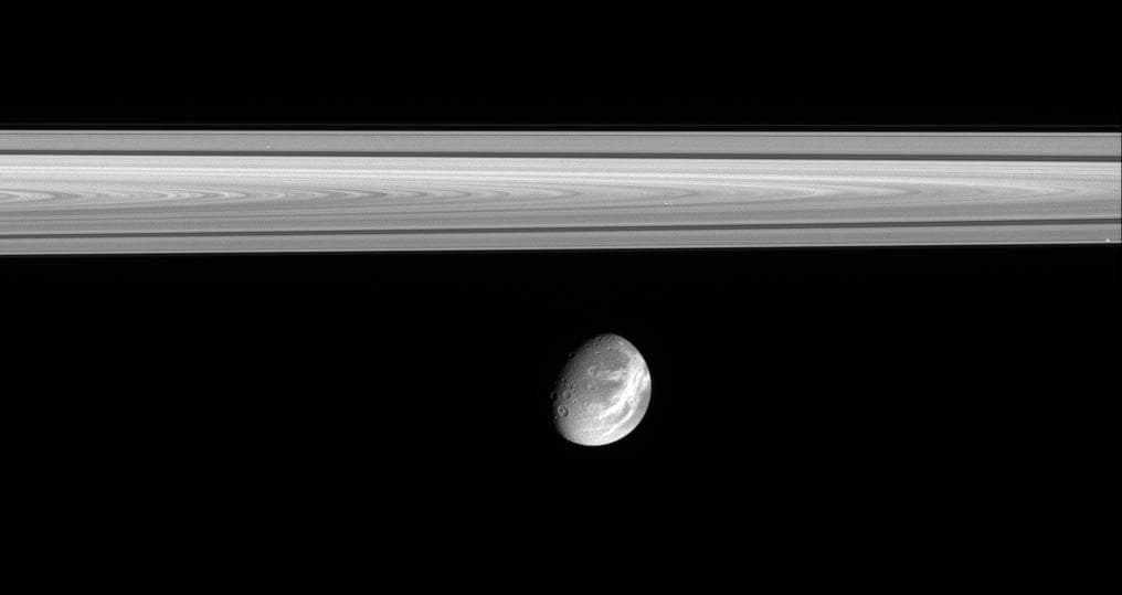 NASA image: Captivating Dione