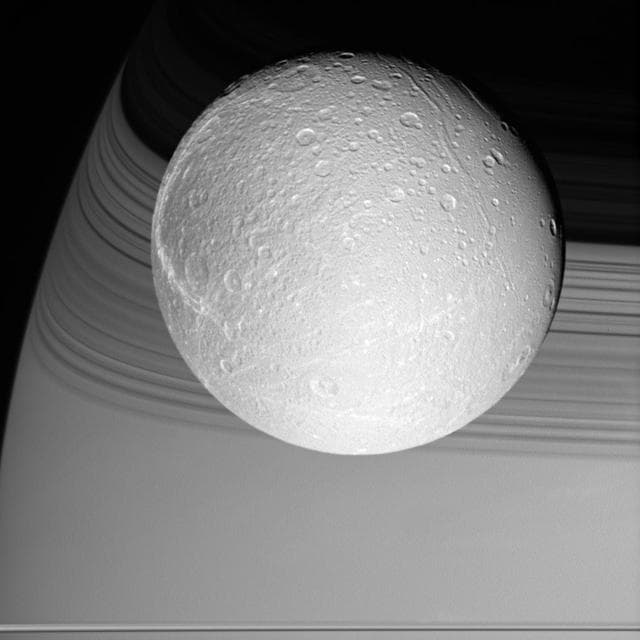 NASA image: On Approach to Dione