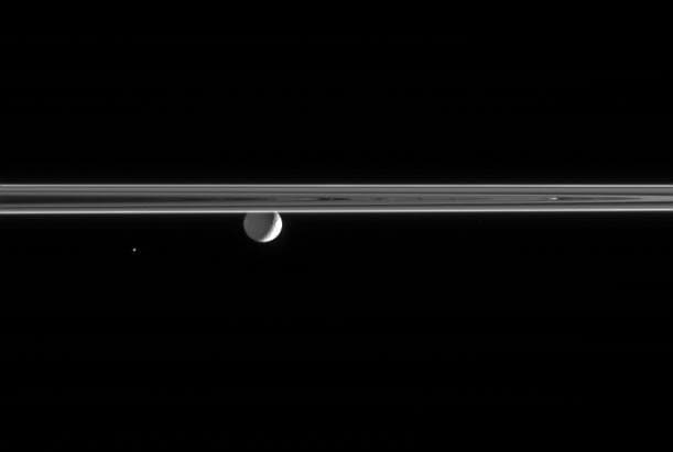 NASA image: Small Worlds of Saturn