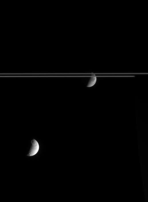 NASA image: Children of Saturn