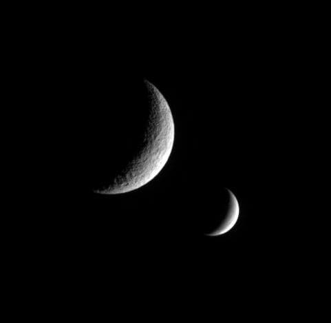 NASA image: Envious Tethys