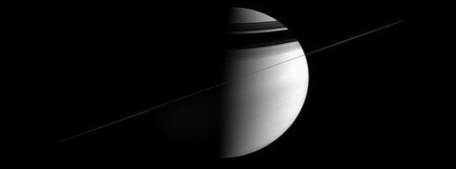 NASA image: Slightly Sideways Saturn