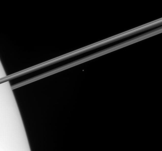 NASA image: Iceberg Beyond the Rings