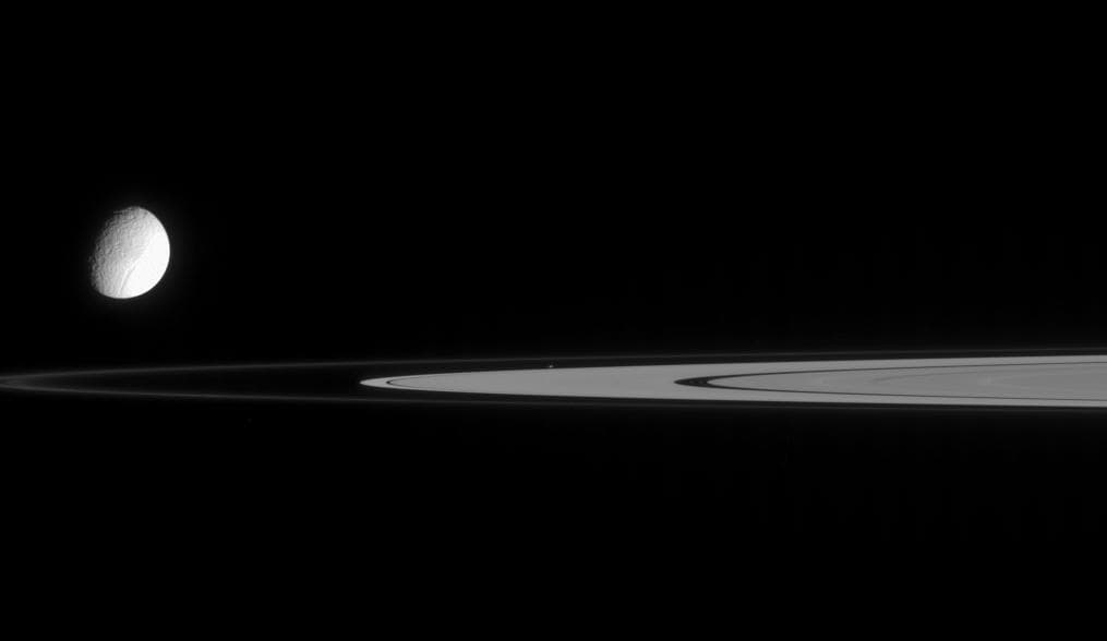 NASA image: Speck of a Moon