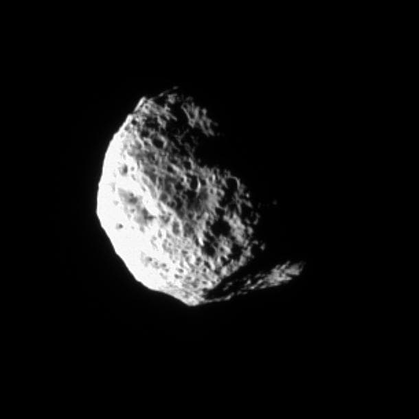 NASA image: Rough and Tumble Hyperion Movie