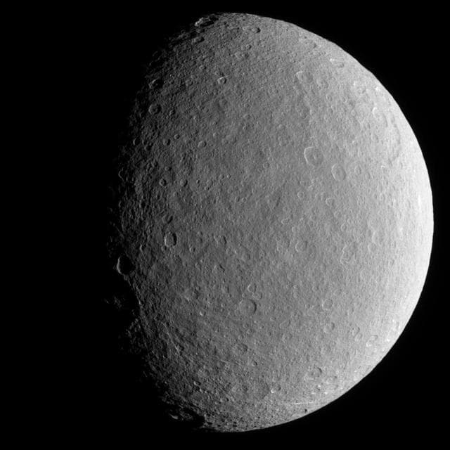 NASA image: Cratered Iceball