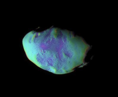 NASA image: A Closer Look at Telesto False-Color