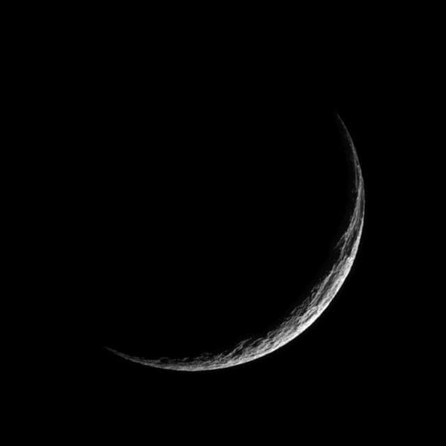 NASA image: Grim Tethys