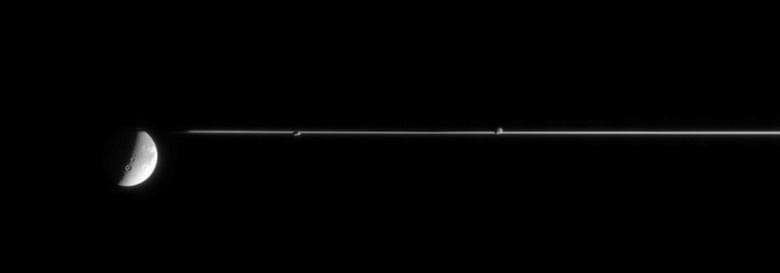 NASA image: Clinging to the Rings