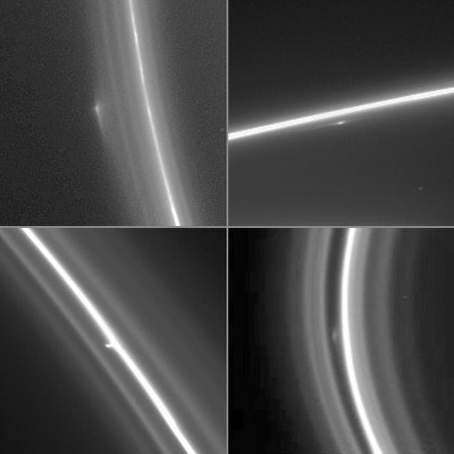 NASA image: The Clump/Moon Mystery