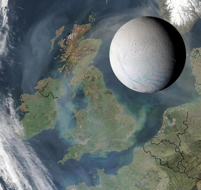 NASA image: Enceladus to Scale