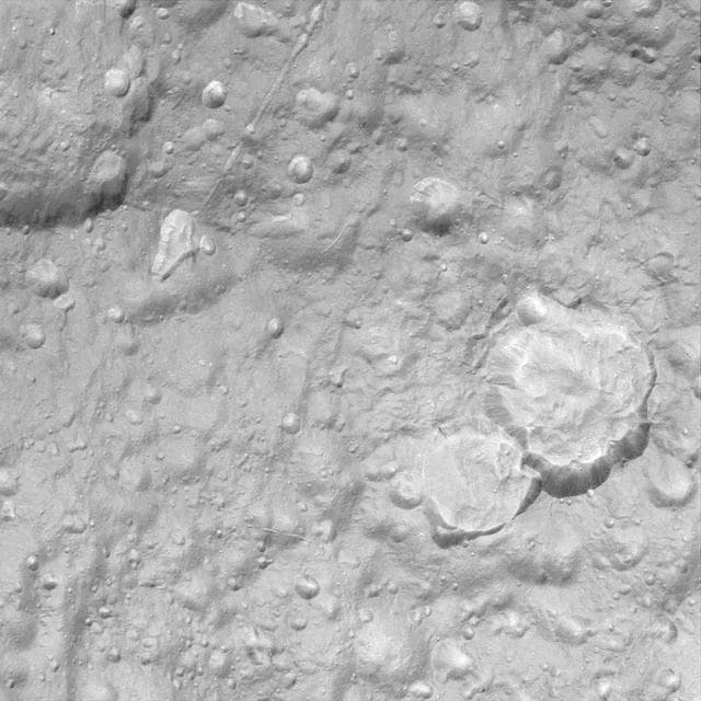 NASA image: Hi-Res on Tethys