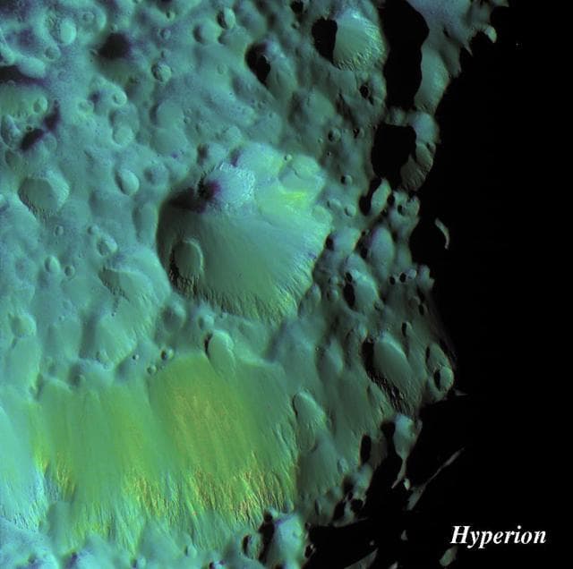 NASA image: Color Variation on Hyperion