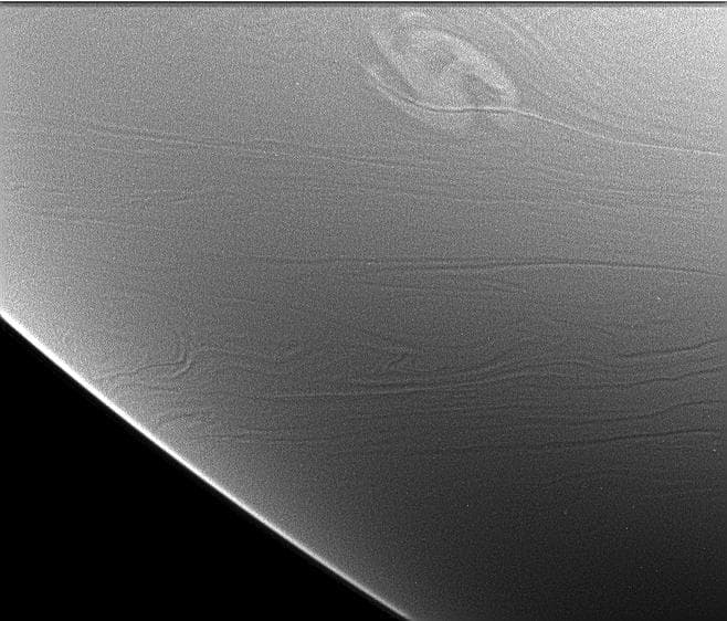 NASA image: Storm at Night Limb View