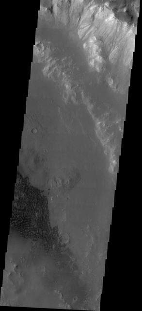 NASA image: Holden Crater Dune Field