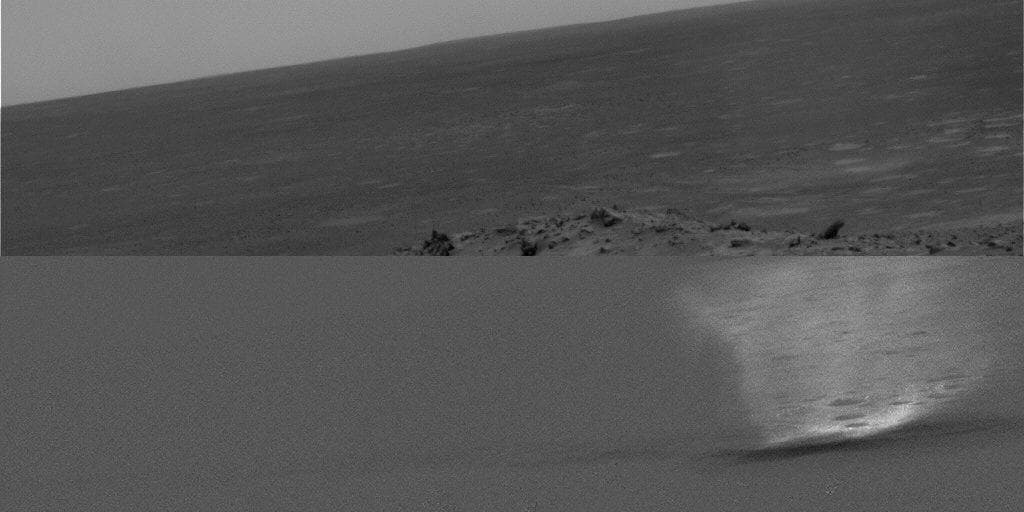 NASA image: Gusev Dust Devil Movie, Sol 456 Plain and Isolated