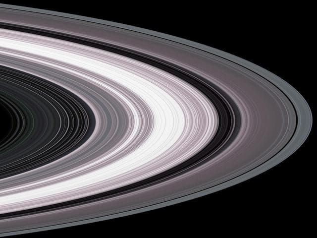 NASA image: Small Particles in Saturn Rings