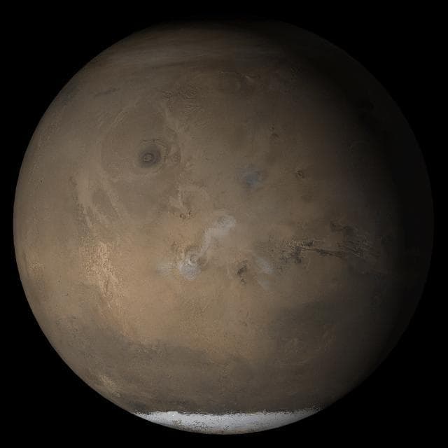NASA image: Mars at Ls 211°: Tharsis