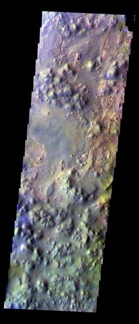 NASA image: Iani Chaos in False Color