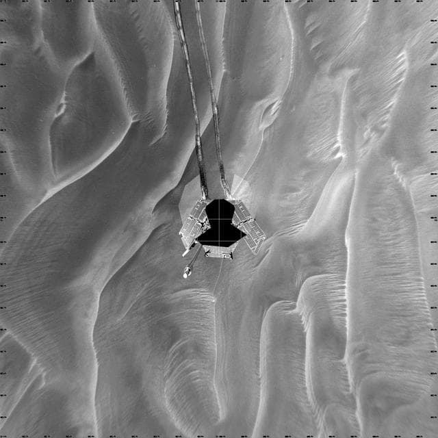 NASA image: Opportunity Sol 446 Position, with Relative Heights