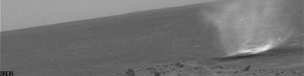 NASA image: Dust Devil Near Spirit, Sol 446