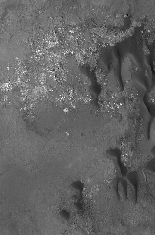 NASA image: Stokes Crater Dunes