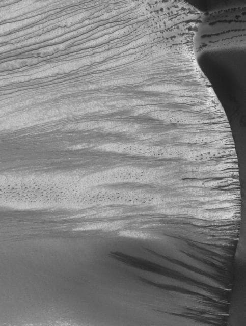 NASA image: Russell Dune Gullies