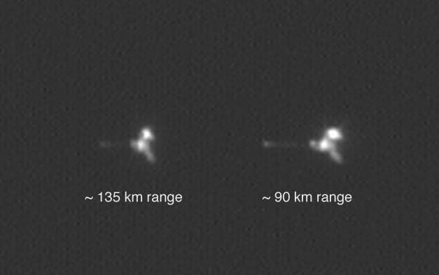 NASA image: Mars Odyssey from Two Distances in One Image