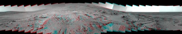 NASA image: Spirit Lookout Panorama in 3-D