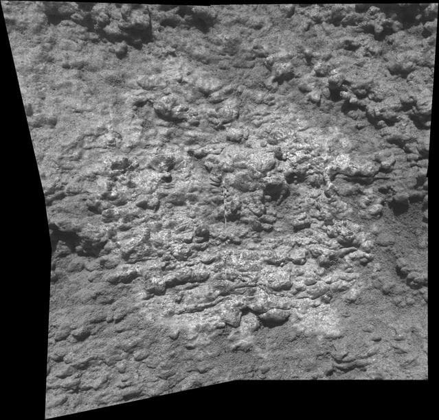 NASA image: Close-up of Davis on Jibsheet Outcrop