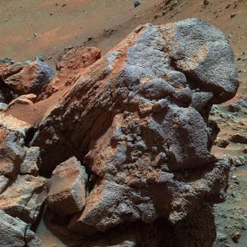 NASA image: Larry Outcrop in False Color