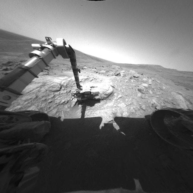 NASA image: Spirit Arm Movements for Mosaic of Keystone