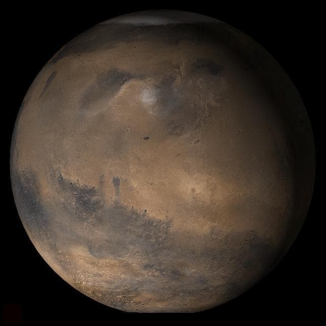 NASA image: Mars at Ls 25°: Elysium/Mare Cimmerium
