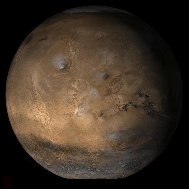 NASA image: Mars at Ls 39°: Tharsis
