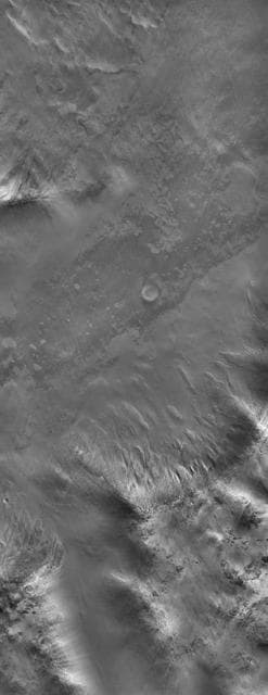 NASA image: Sample of the Argyre Impact Basin Rim